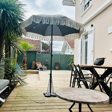 Вилла Villa8pers 3'piedplage Pleincentre Piscine Parking Wifi Аркашон