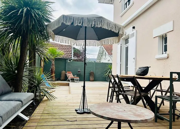 Вилла Villa8pers 3'piedplage Pleincentre Piscine Parking Wifi Аркашон