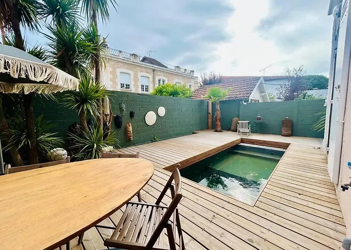 Villa8pers 3'piedplage Pleincentre Piscine Parking Wifi Вилла *