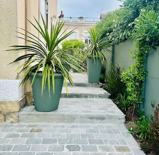 ヴィラ Villa8pers 3'piedplage Pleincentre Piscine Parking Wifi アルカション